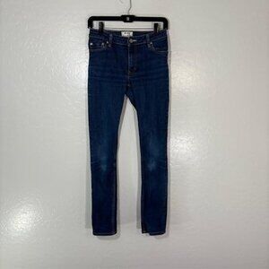 Acne Studios Jeans Womens 26x32 Blue Flex Raw Reform Skinny Stretch Denim Pants